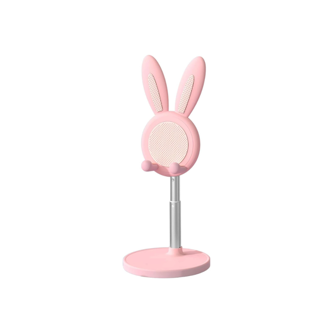 portable pink & white cute phone holder stand
