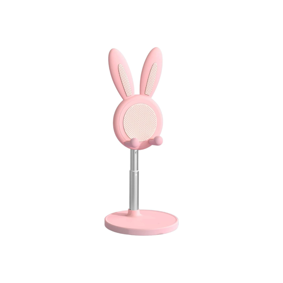 portable pink & white cute phone holder stand