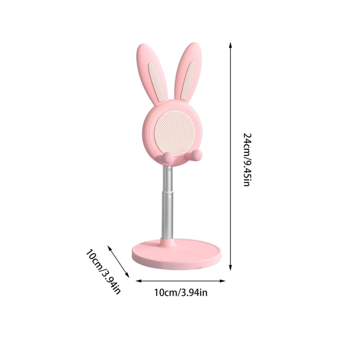 portable pink & white cute phone holder stand