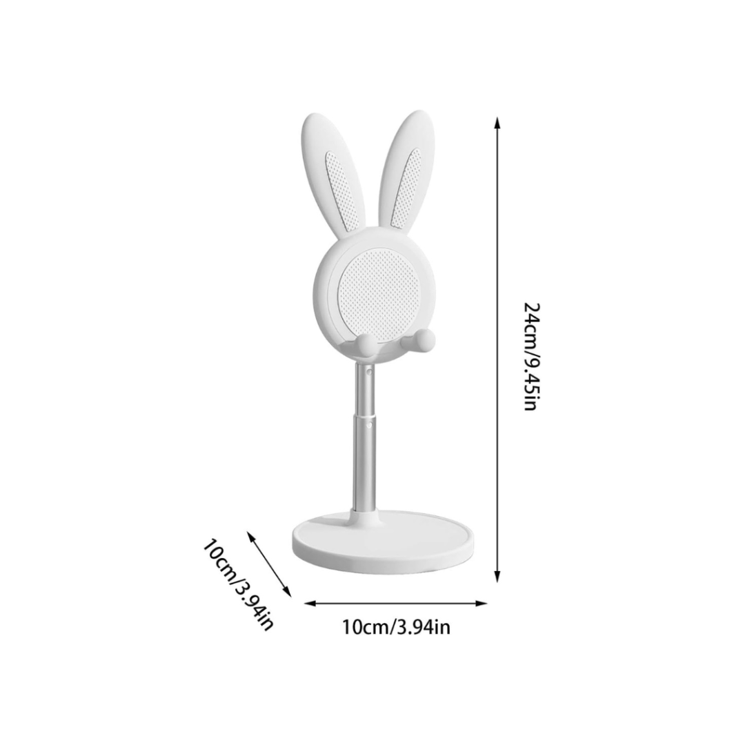 portable pink & white cute phone holder stand