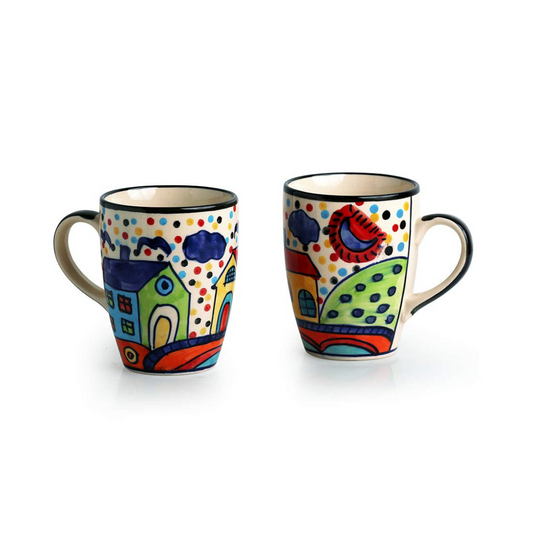 colorful ceramic mug – 270ml for coffee & tea