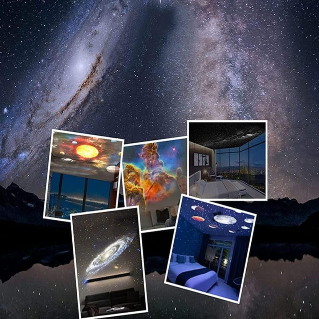 modern galaxy and starry sky effect discs night light