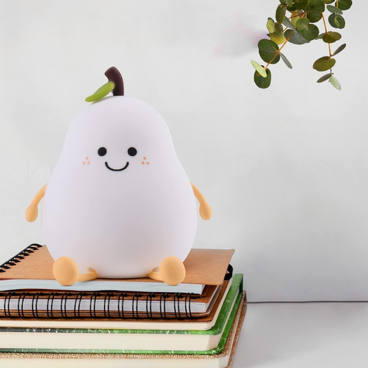 silicone body pear night light soft-glow lamp