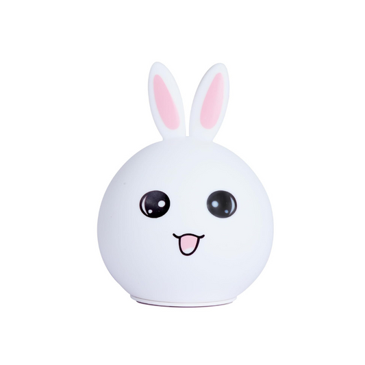 soft silicone cute rabbit night light lamp