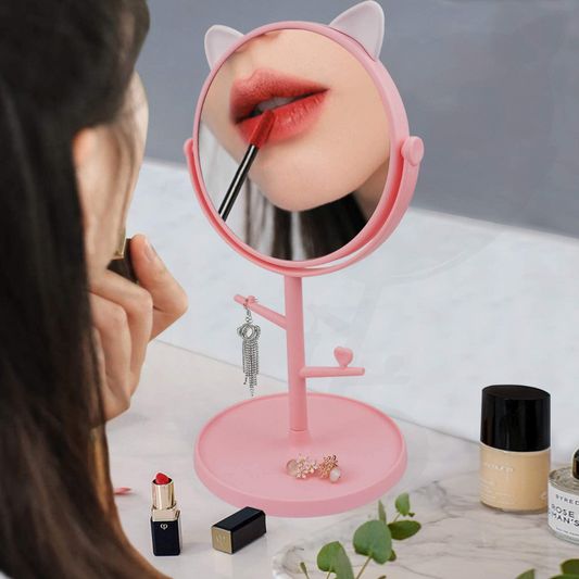 Elevate Your Vanity with the Adorably Practical Cat Ear Makeup Mirror