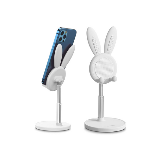 portable pink & white cute phone holder stand