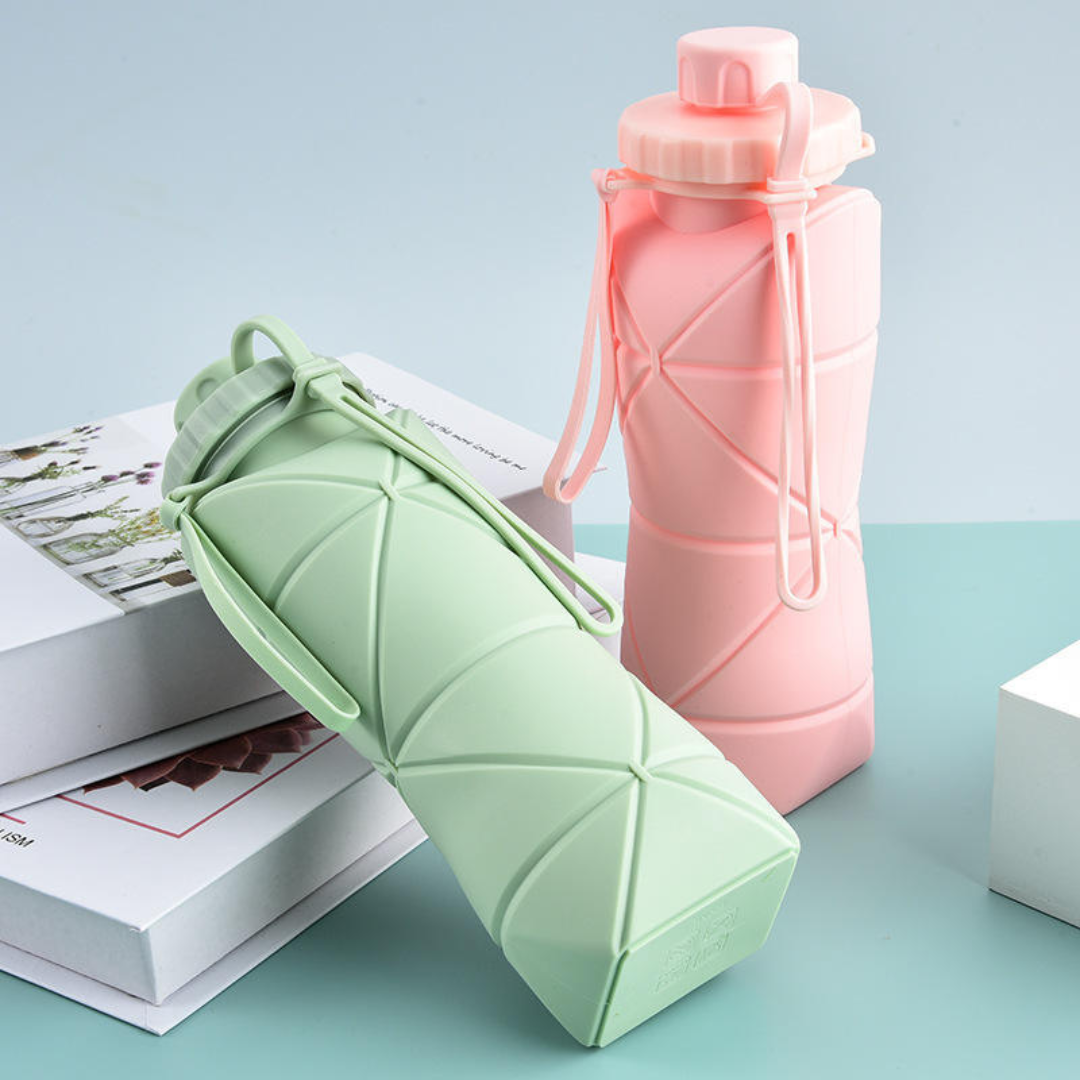 folding water bottle – 600ml for hiking & travel
