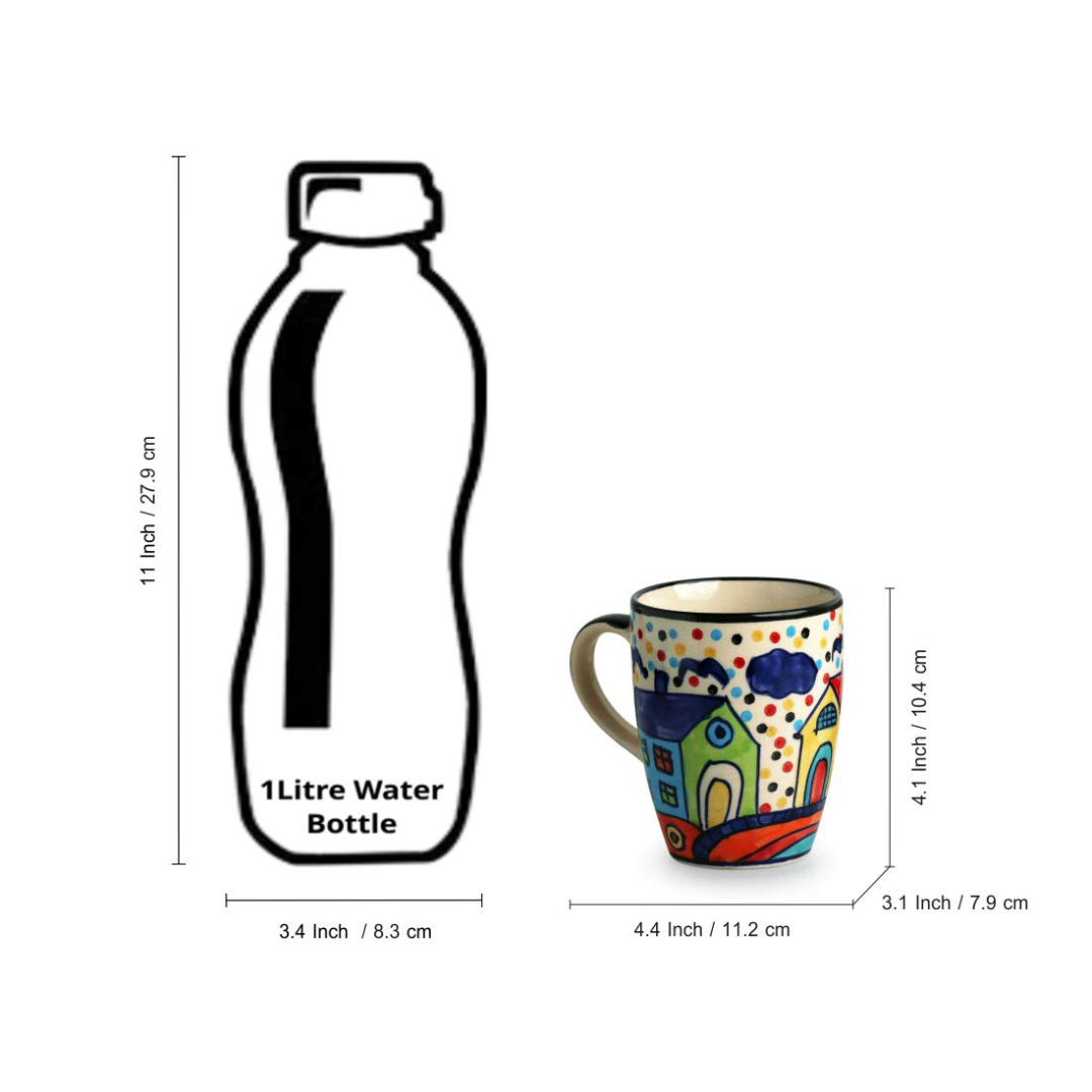 colorful ceramic mug – 270ml for coffee & tea