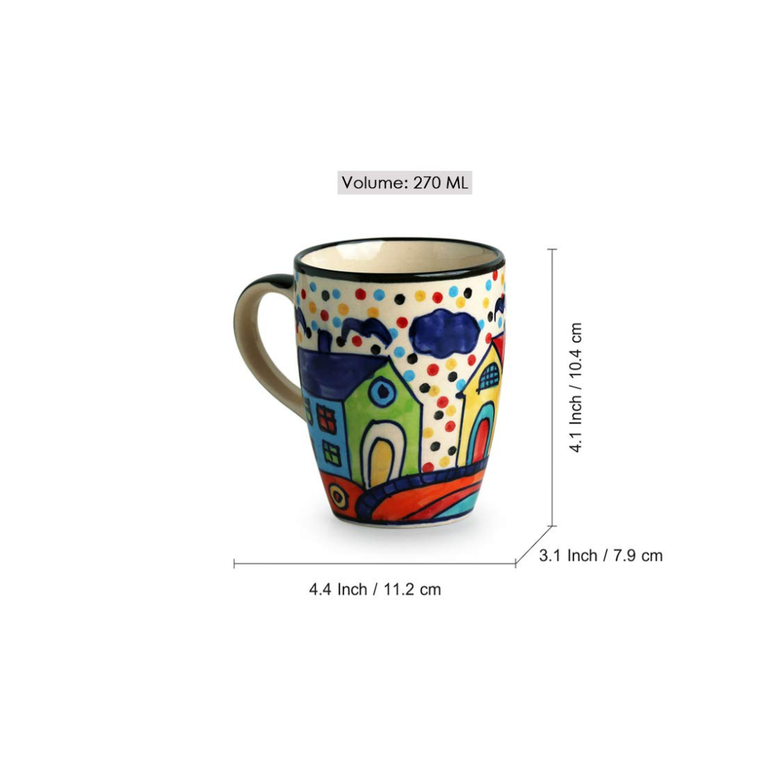 colorful ceramic mug – 270ml for coffee & tea