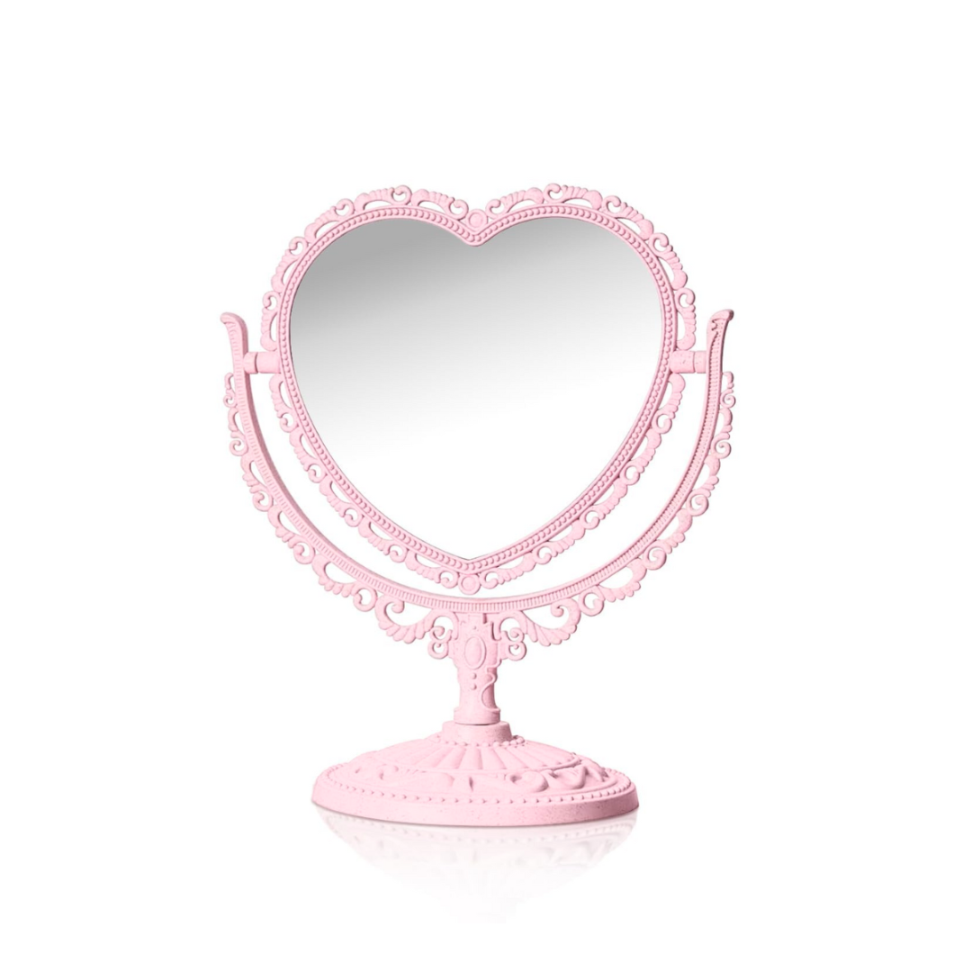 luxury heart-shaped frame vanity makeup mirror