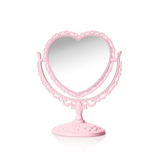 luxury heart-shaped frame vanity makeup mirror