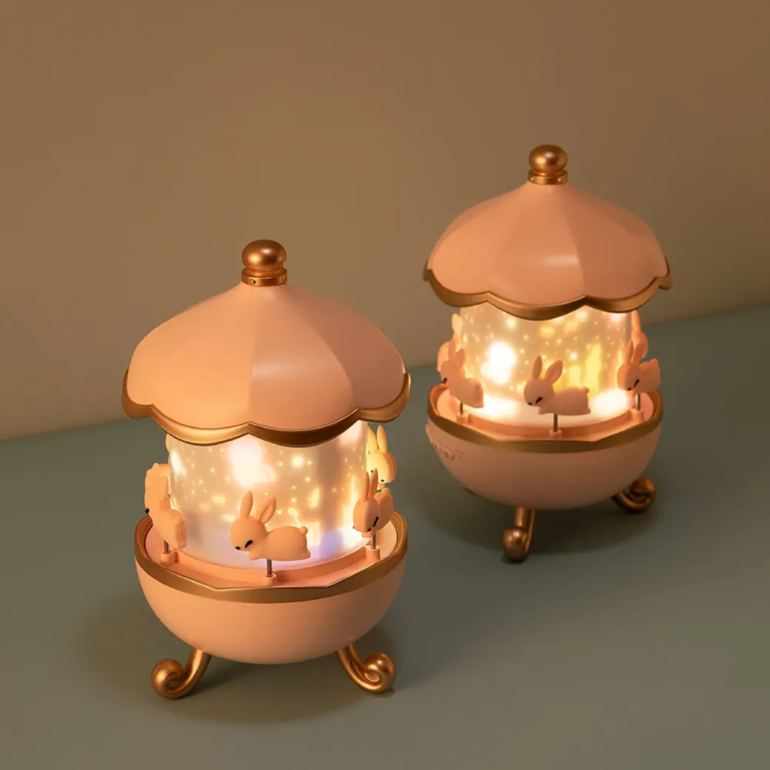 carousel night light – lamp with mermaid ocean scene