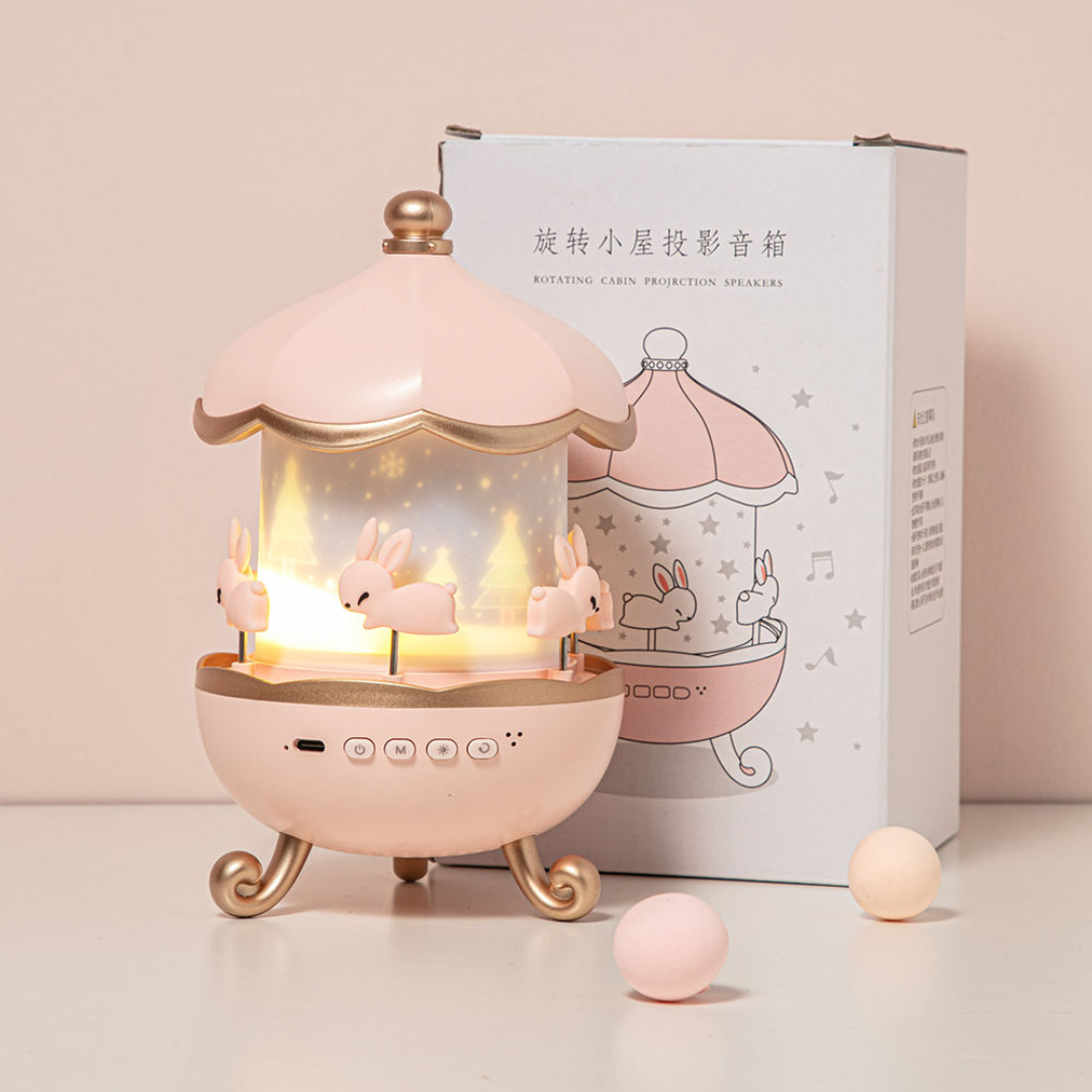 carousel night light – lamp with mermaid ocean scene