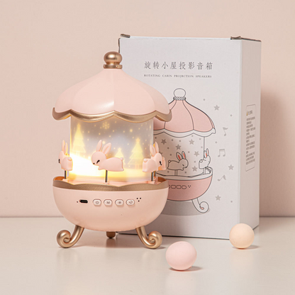 carousel night light – lamp with mermaid ocean scene