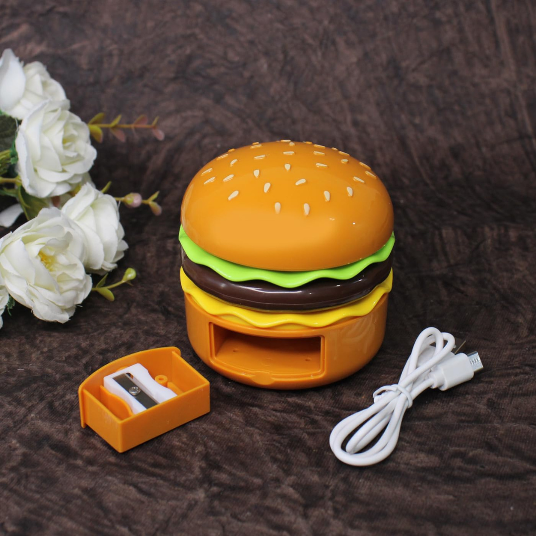 rechargeable burger shape study desk light lamp