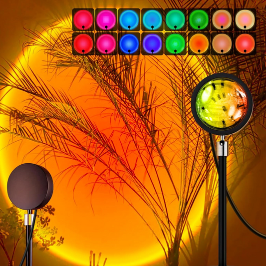 sunset effect lamp – 16 colors romantic night light