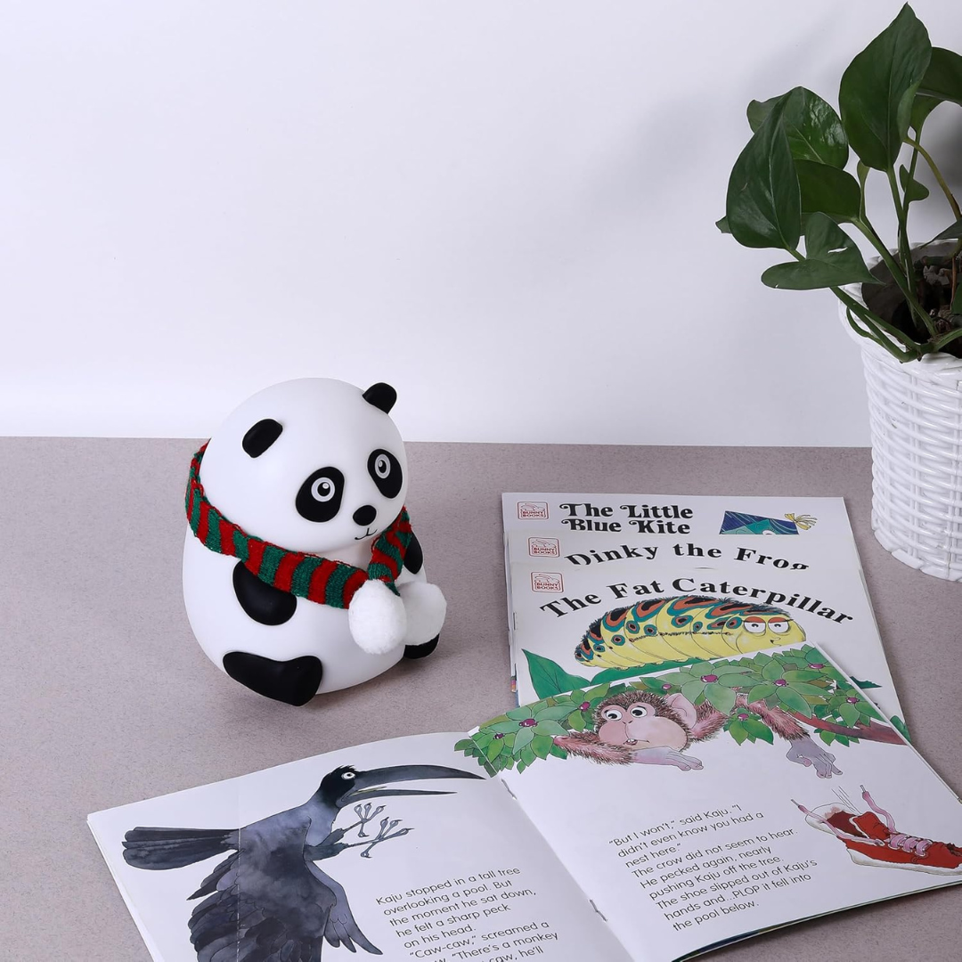 soft touch of magic panda night light lamp