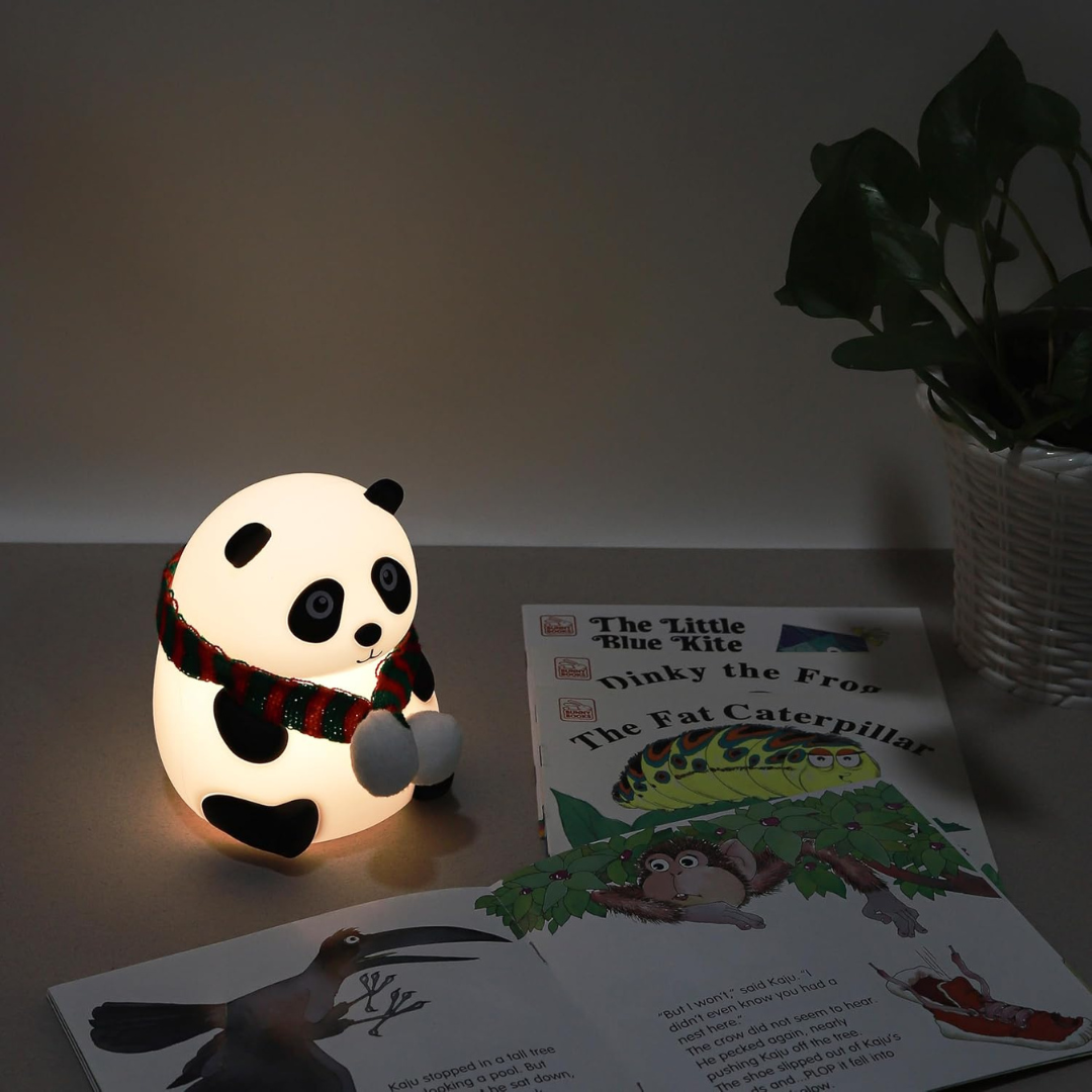 soft touch of magic panda night light lamp