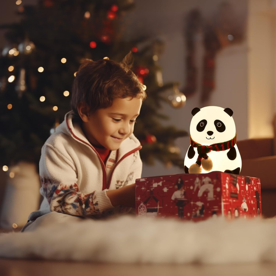 soft touch of magic panda night light lamp