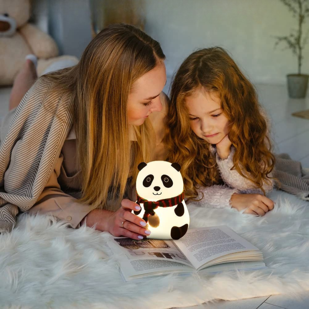 soft touch of magic panda night light lamp