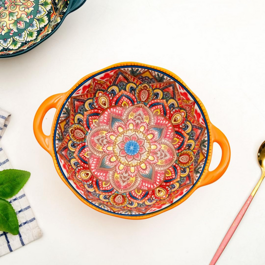 vibrant double handle serving bowl – 1500ml