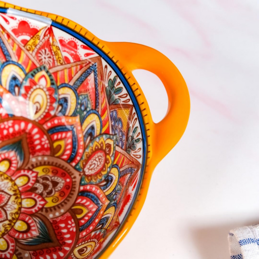 vibrant double handle serving bowl – 1500ml
