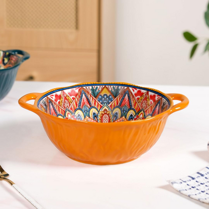 vibrant double handle serving bowl – 1500ml